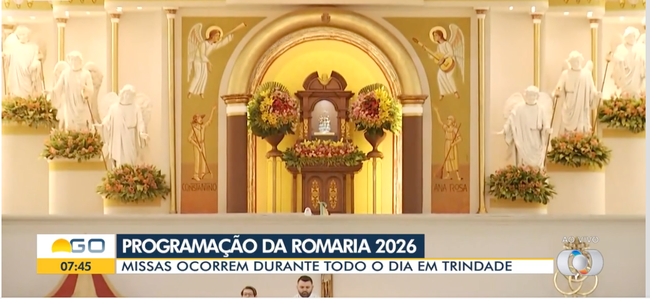 Programação da romaria reúne missas durante o dia em Trindade